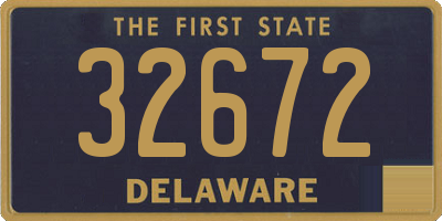 DE license plate 32672
