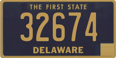 DE license plate 32674