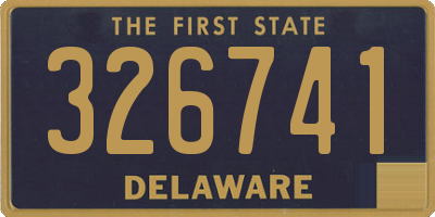 DE license plate 326741