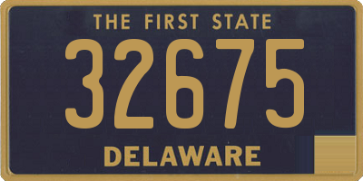 DE license plate 32675