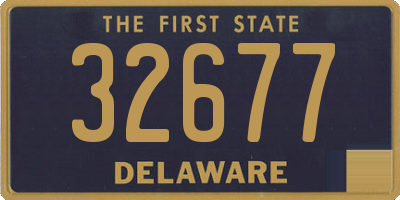 DE license plate 32677