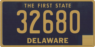 DE license plate 32680