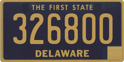 DE license plate 326800