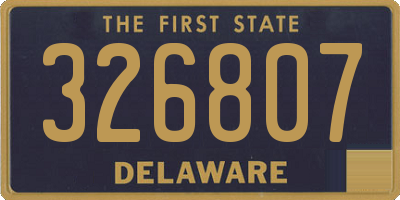 DE license plate 326807