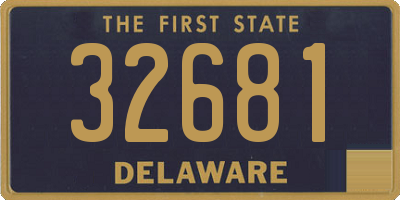 DE license plate 32681