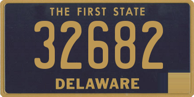 DE license plate 32682