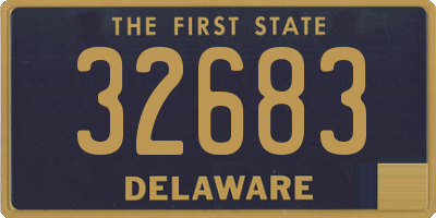 DE license plate 32683