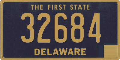 DE license plate 32684