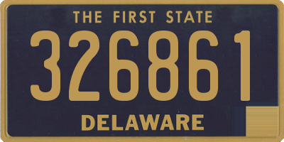 DE license plate 326861