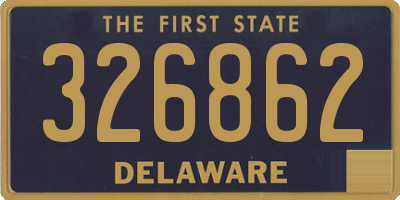 DE license plate 326862