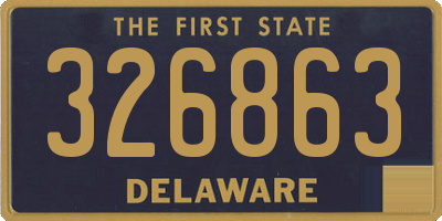 DE license plate 326863