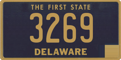 DE license plate 3269