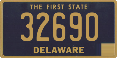 DE license plate 32690