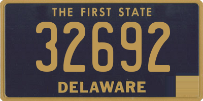 DE license plate 32692