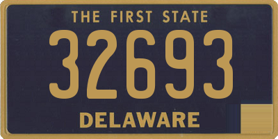 DE license plate 32693