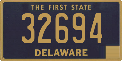 DE license plate 32694