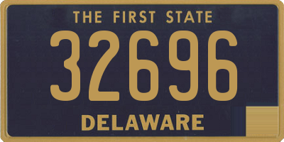 DE license plate 32696