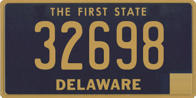 DE license plate 32698