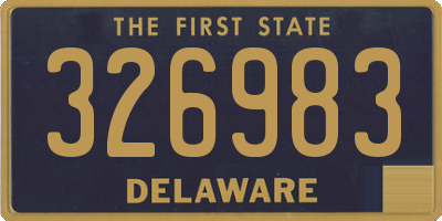 DE license plate 326983