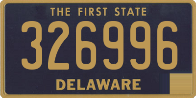 DE license plate 326996