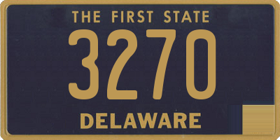 DE license plate 3270