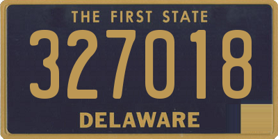 DE license plate 327018