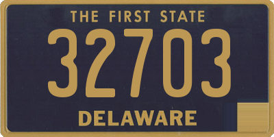 DE license plate 32703