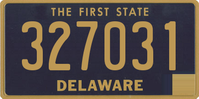 DE license plate 327031