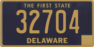 DE license plate 32704