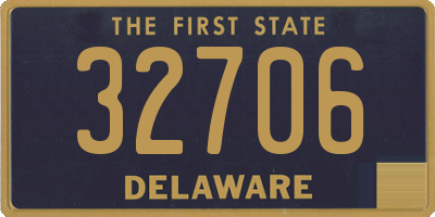 DE license plate 32706