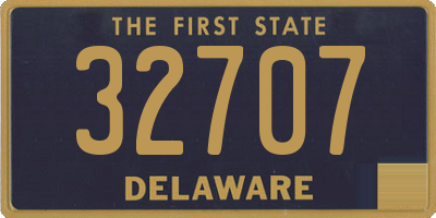 DE license plate 32707