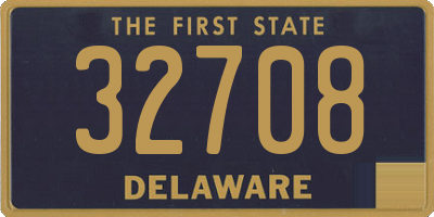 DE license plate 32708