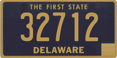 DE license plate 32712