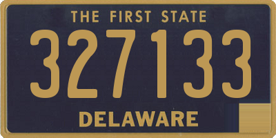 DE license plate 327133