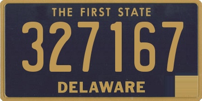 DE license plate 327167