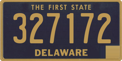DE license plate 327172