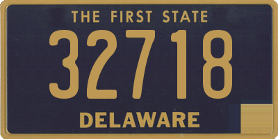 DE license plate 32718