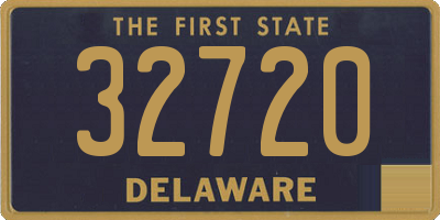 DE license plate 32720
