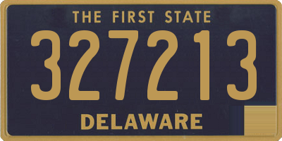 DE license plate 327213