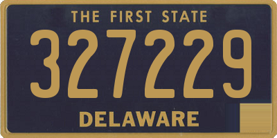 DE license plate 327229