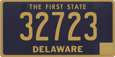 DE license plate 32723