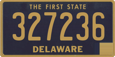 DE license plate 327236