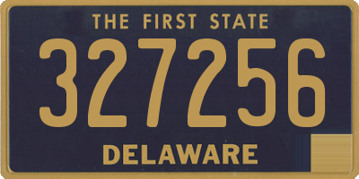DE license plate 327256