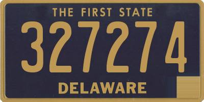 DE license plate 327274