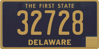 DE license plate 32728