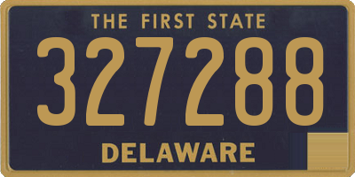 DE license plate 327288