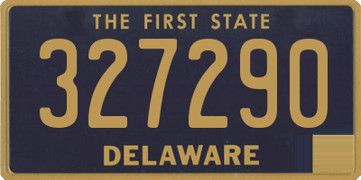 DE license plate 327290