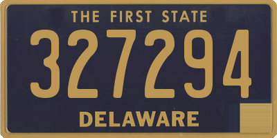 DE license plate 327294