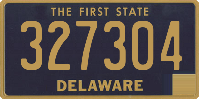 DE license plate 327304