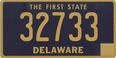 DE license plate 32733